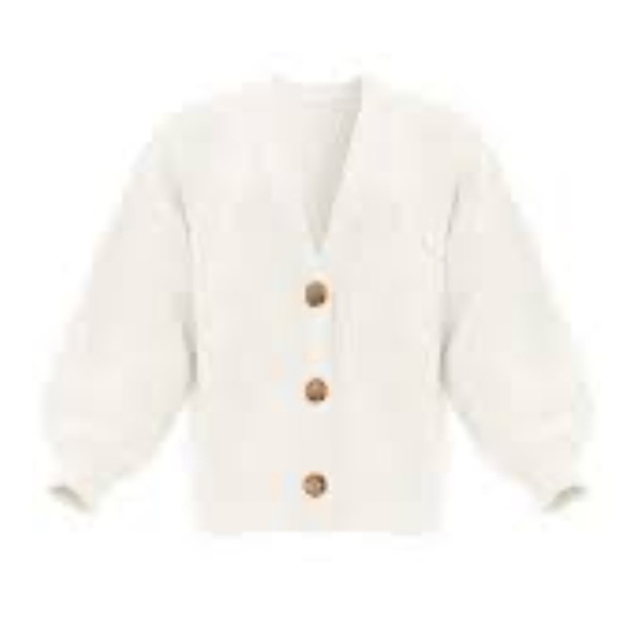 Needle & thread Knitted White Cardigan Oversized Size M - Picture 1 of 11